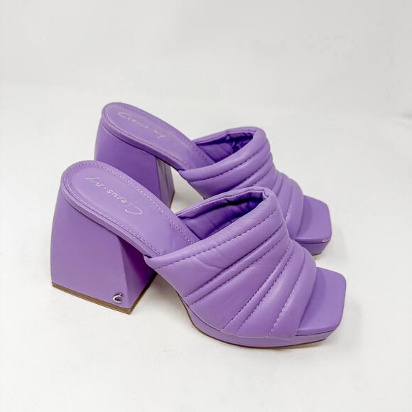 NEW Circus by Sam Edelman Marlie Purple Puffy Platform Mule Size 6.5 MSRP $79 - Picture 5 of 10